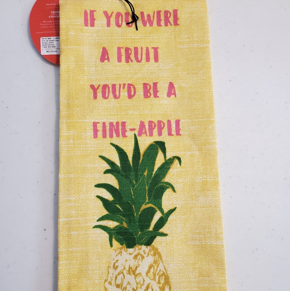 Tea Towel Printed Pineapple